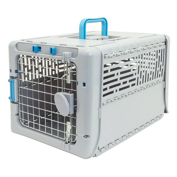 SportPet Small 19" Collapsible Plastic Pet Kennel, Pet Carrier, Dog, Cat, Small Animal