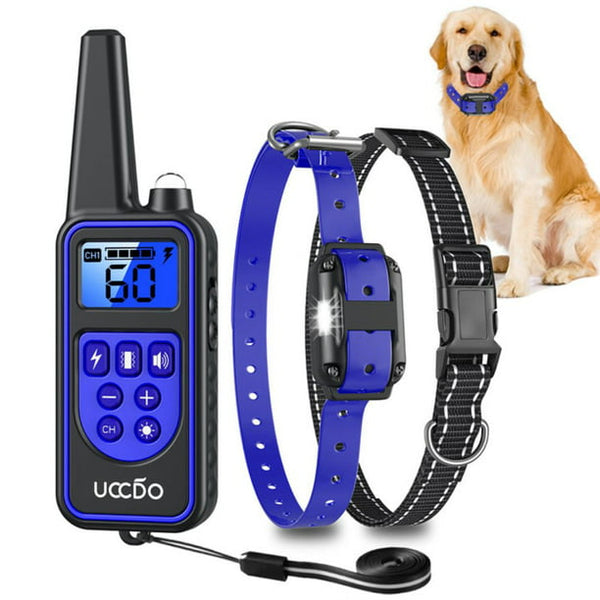 Dog Training Collar, Rechargeable Shock Collars for Dogs with Security Lock, Beep