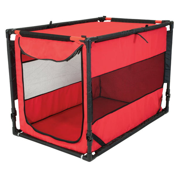 Vibrant Life Large Portable Dog Kennel, Red