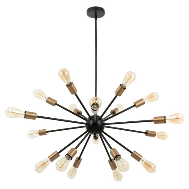 Modern Mid-Century Sputnik Chandelier Ceiling Fixture 18 Lights for Bedroom More