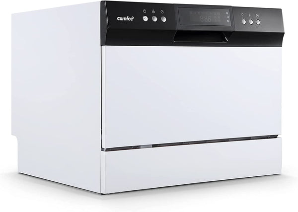 Comfee CDC22P1AWW Dishwasher, White and Black