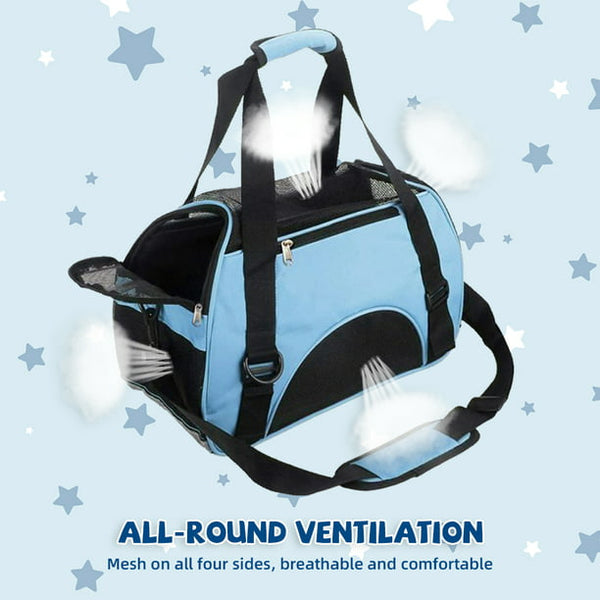 Pet Carrier Bag,Cat Dog Portable Travel Bag,with Shoulder Strap,Cat/Dog Totes for Outdoor